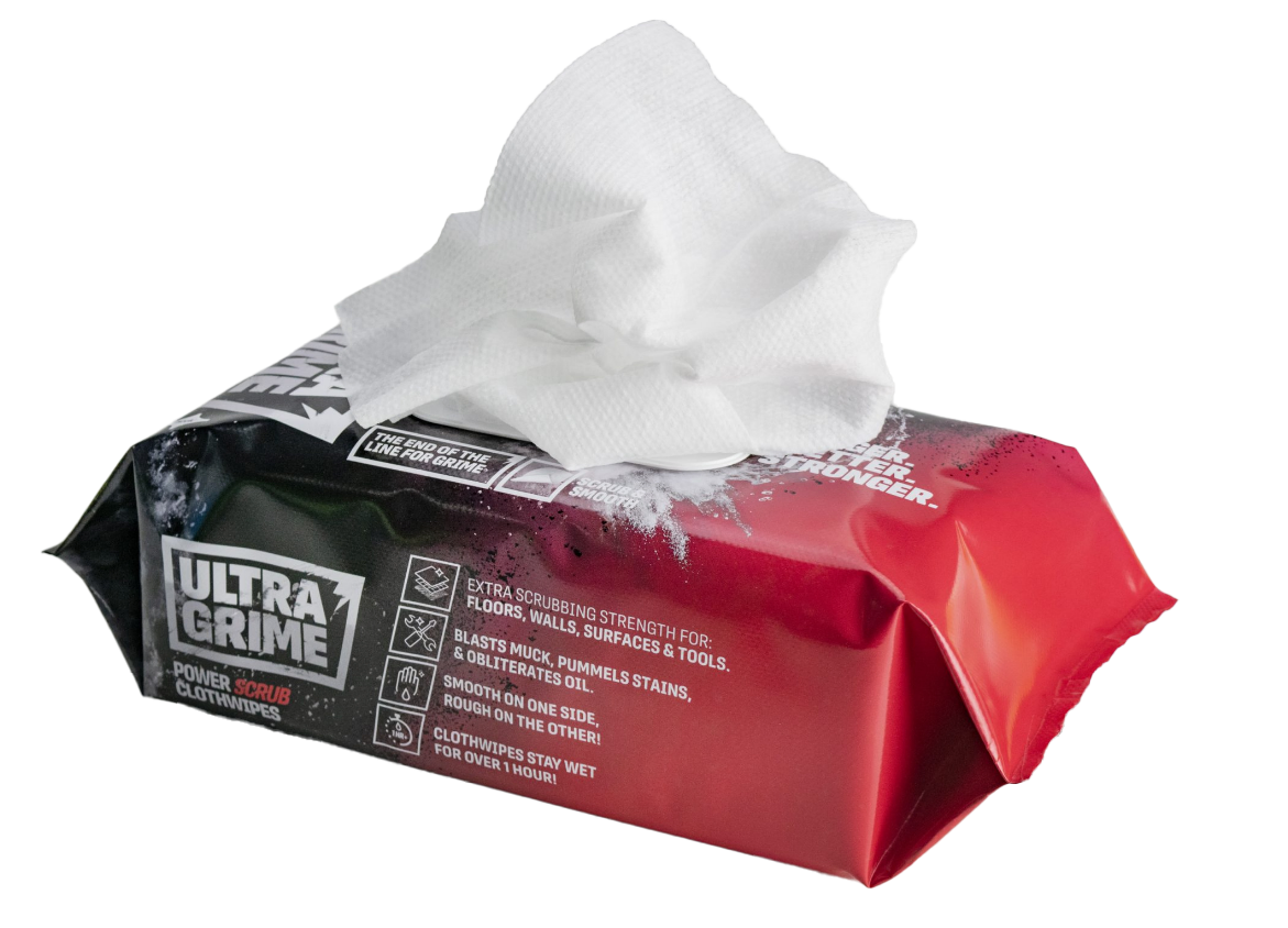 UltraGrime PRO Powerscrub - 80stk wipes - Rengjøringskluter - Verksted og industri