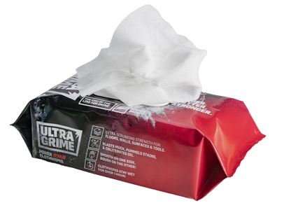 UltraGrime PRO Powerscrub - 80stk wipes - Rengjøringskluter - Verksted og industri