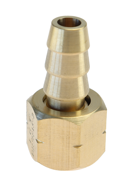Adapter gass messing - 3/8''-10mm slange