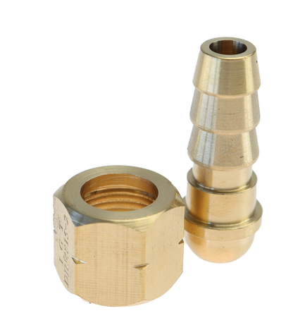 Adapter gass messing - 3/8''-10mm slange