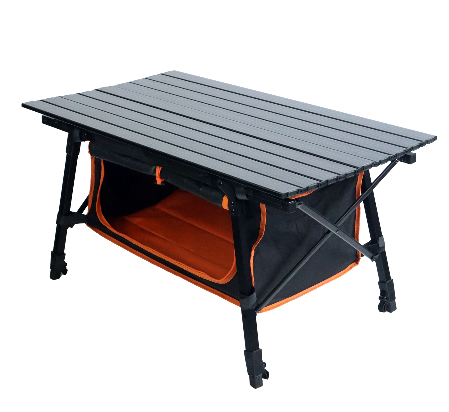 BÅL Campingbord - Justerbart - Aluminium - 90x60x43/64 cm
