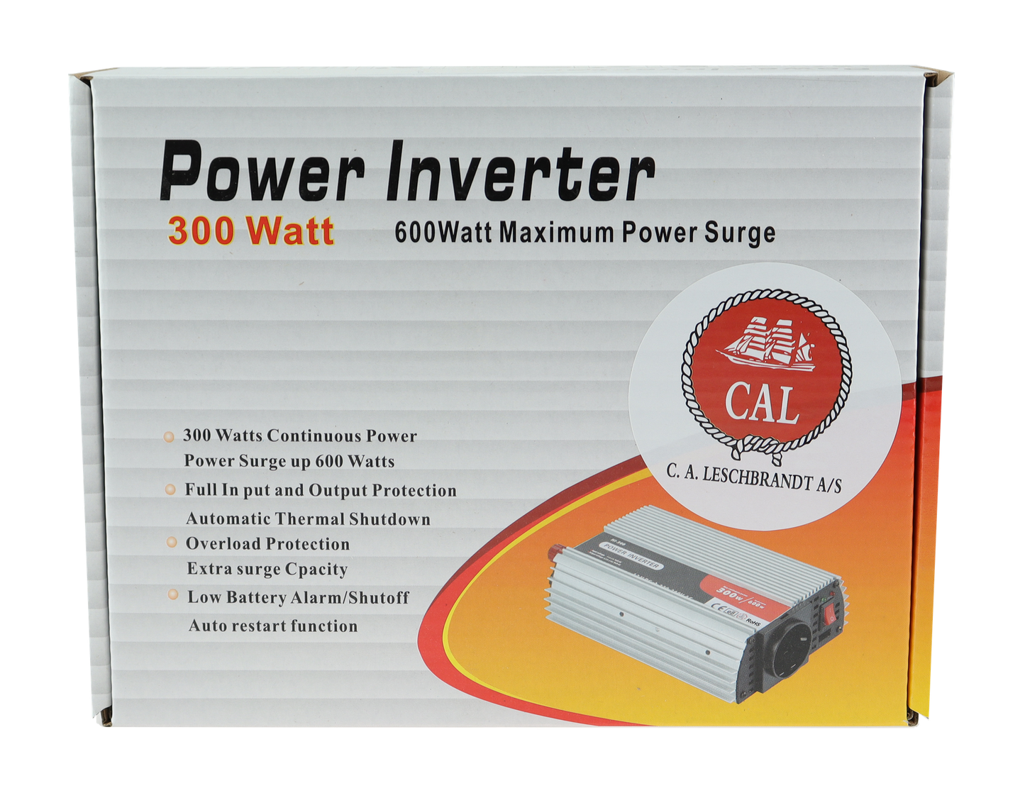 CAL Inverter m/USB - 12v dc-220v ac 300w