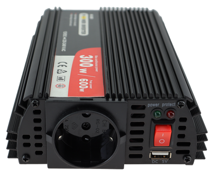 CAL Inverter m/USB - 12v dc-220v ac 300w
