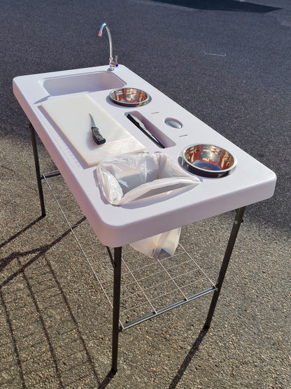CAL Fiske / sløyebord - 126,5x65 cm - sett - vask
