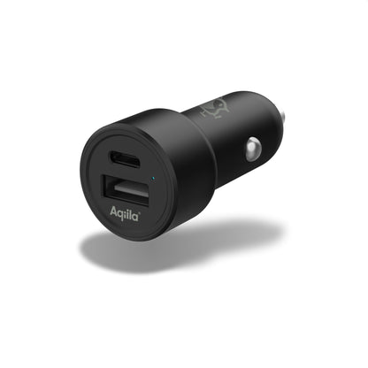 Aqiila Chargebird CC2 USB biladapter - 12/24v sigarettenner - USB-A/USB- C 32w
