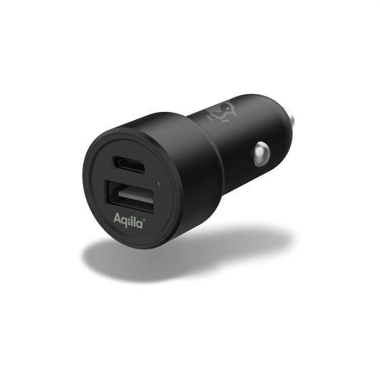 Aqiila Chargebird CC2 USB biladapter - 12/24v sigarettenner - USB-A/USB- C 32w