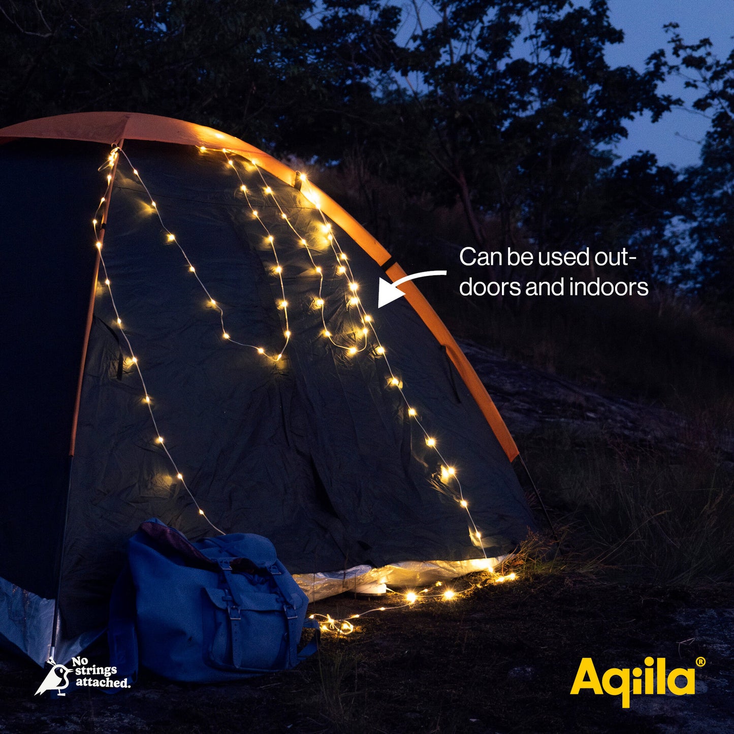 Aqiila Lightbird BL2 - Uttrekkbar lyslenke - Camping - Oppladb.