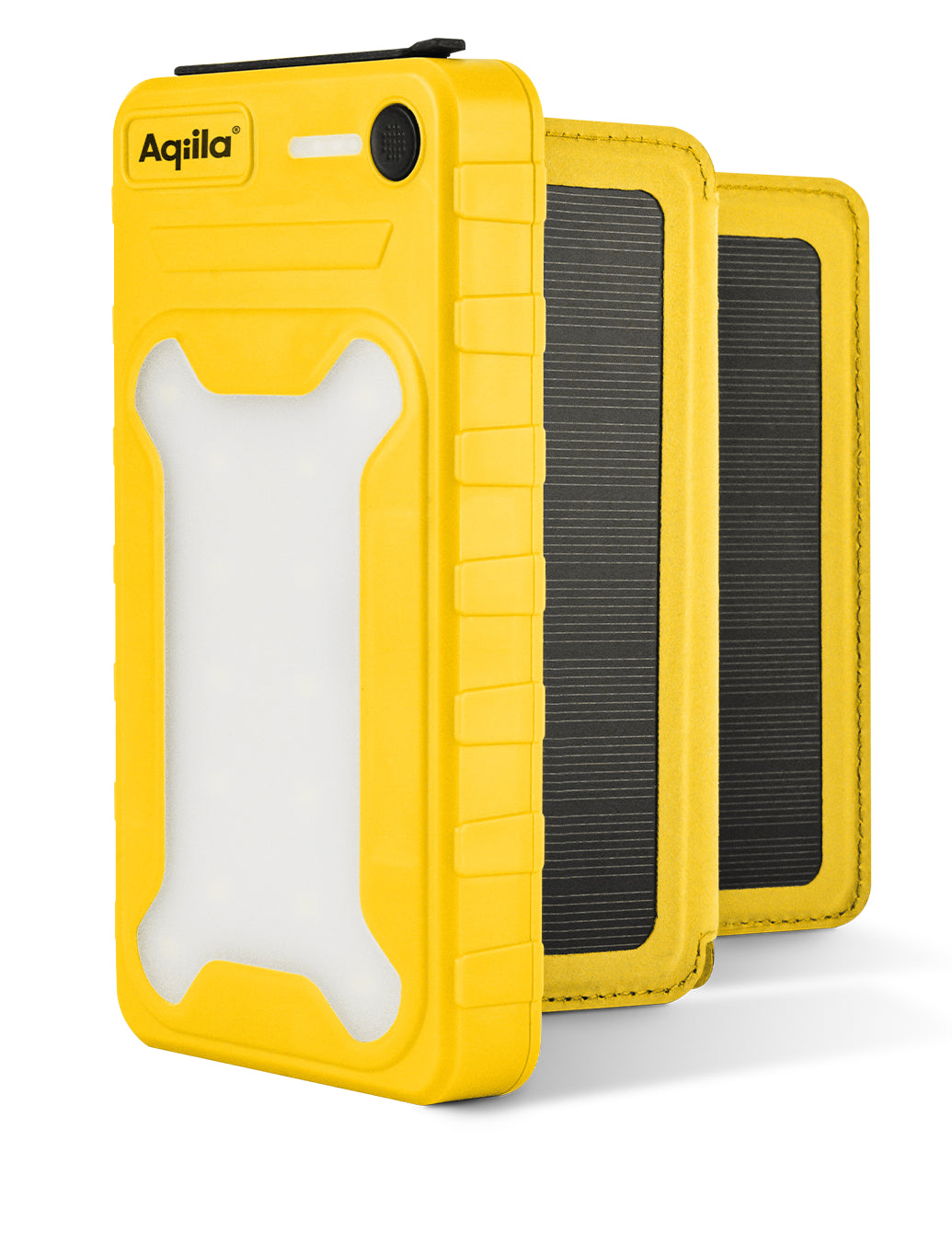 Aqiila Powerbird BS10 - Solcelle powerbank 10000mAh - Lys