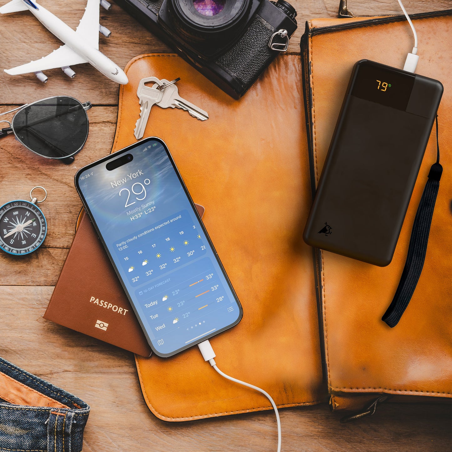Aqiila Powerbird B20 20000mAh - Powerbank - 20W - svart