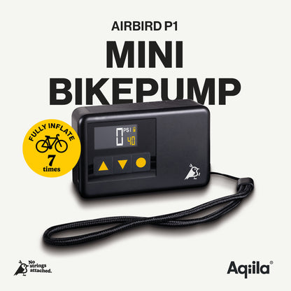 Aqiila Airbird P1 - Mini luftpumpe for sykkel - oppladbar