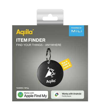 Aqiila Tagbird Sporingsbrikke - Nøkkelring - Apple og Android