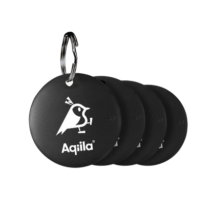 Aqiila Tagbird Sporingsbrikke 4 pk - Nøkkelring - Apple og Android