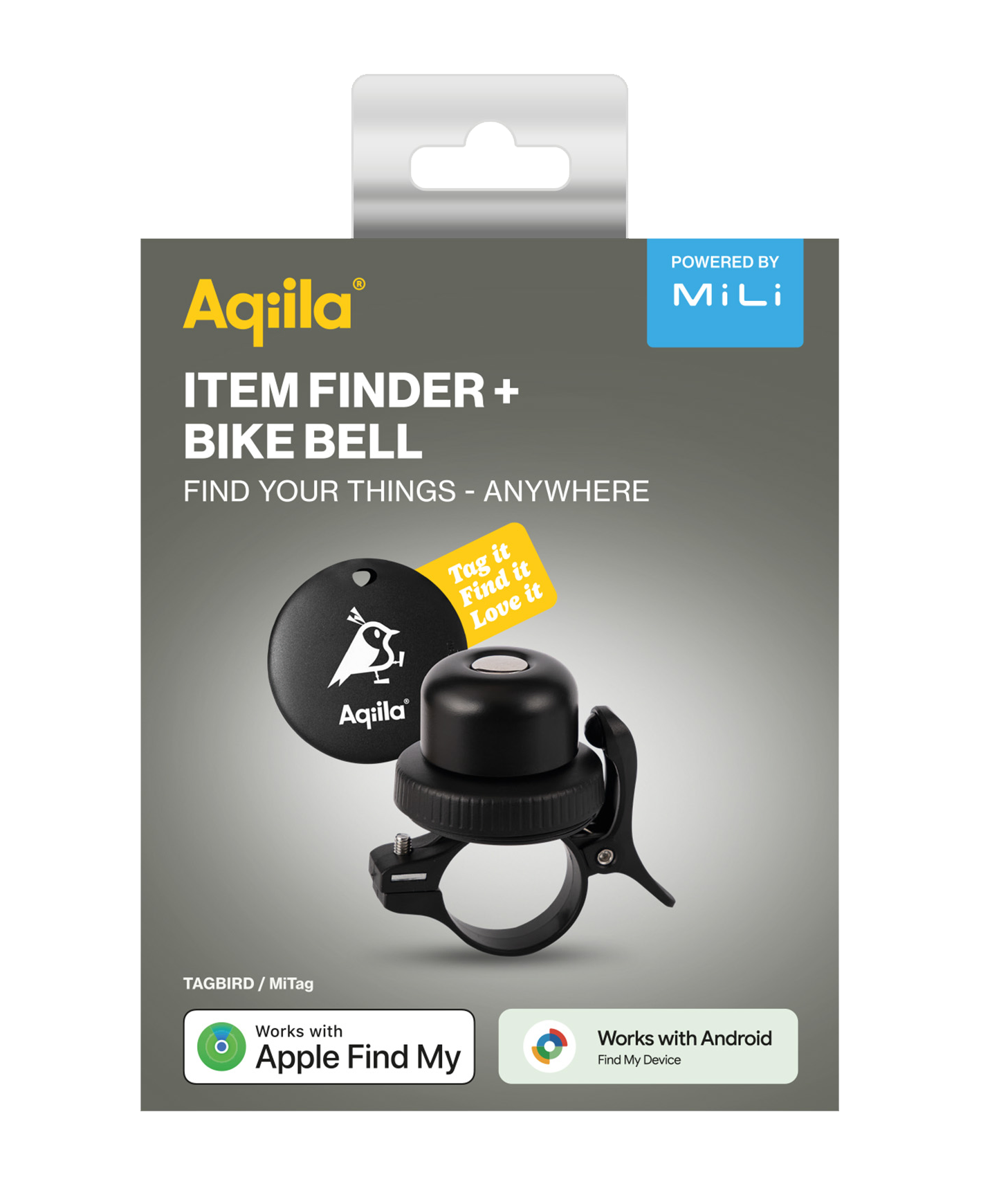 Aqiila Tagbird Ringeklokke - m/Sporingsbrikke - Apple og Android