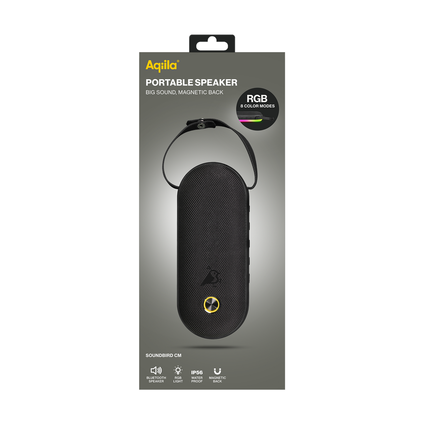 Aqiila Soundbird CM - Bærbar høyttaler - 30w - 8RGB