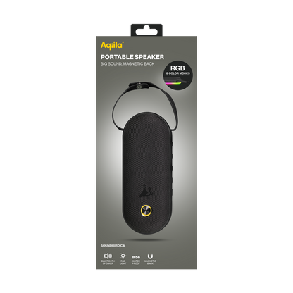 Aqiila Soundbird CM - Bærbar høyttaler - 30w - 8RGB