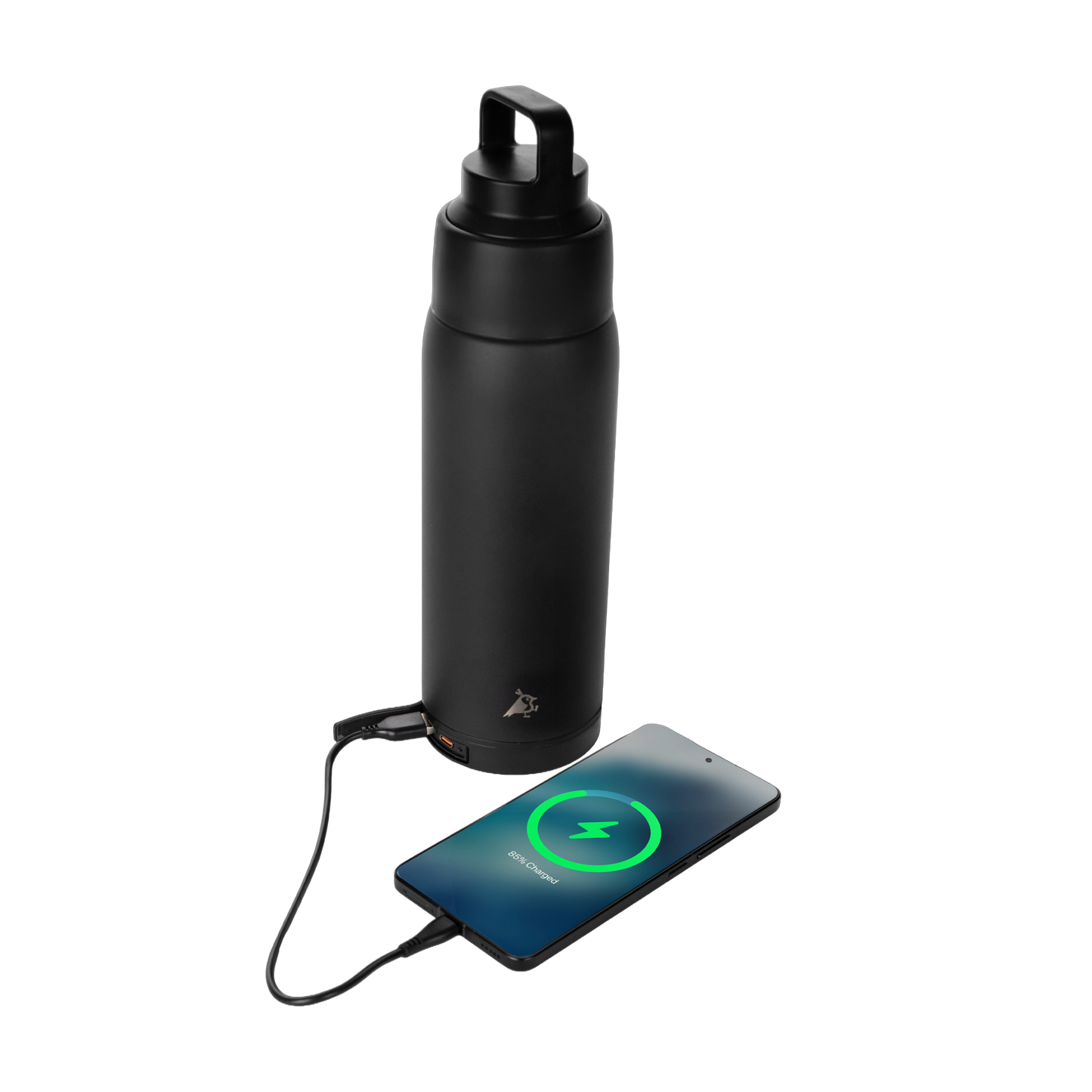 Aqiila Powerbottle BO5 - Drikkeflaske - Termos - Powerbank - 0,6l