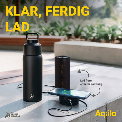 Aqiila Powerbottle BO5 - Drikkeflaske - Termos - Powerbank - 0,6l