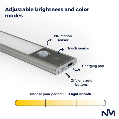 Sunmatic Sensorlampe LED 20cm 2-pk - Oppladbar - USB C