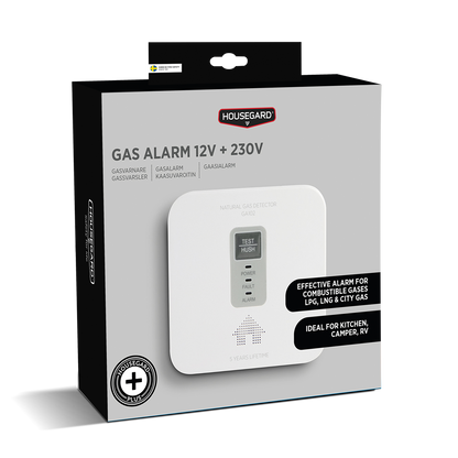 Housegard Gassvarsler - GA102 - 12/230v