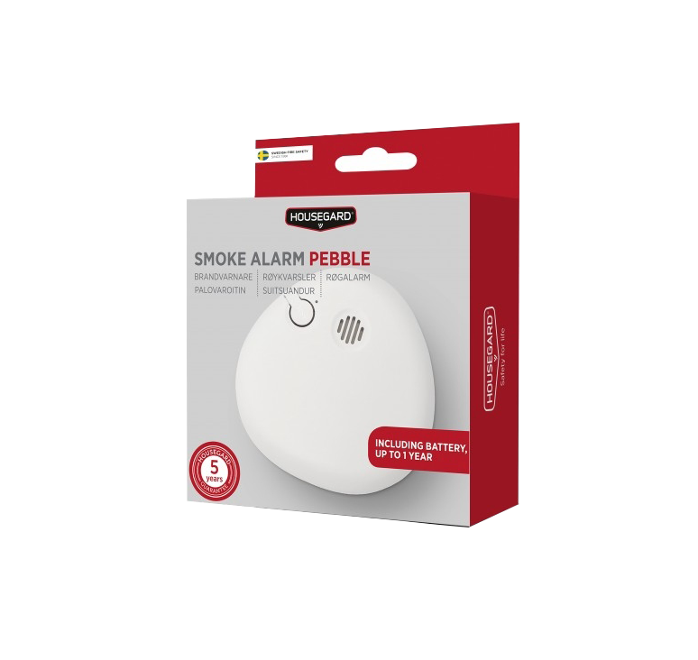Housegard Pebble Røykvarsler - SA700 - Optisk - 9V Batteri
