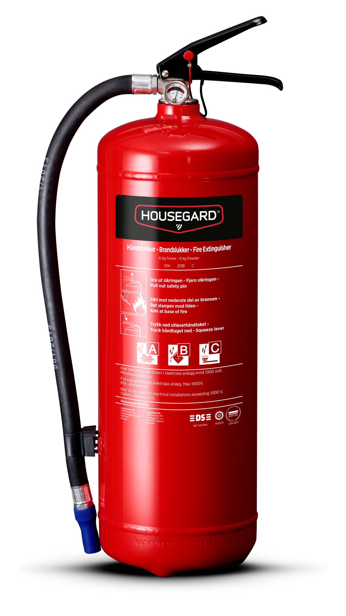 Housegard Brannslukker Pulver - 55A - PE6TEA - 6kg
