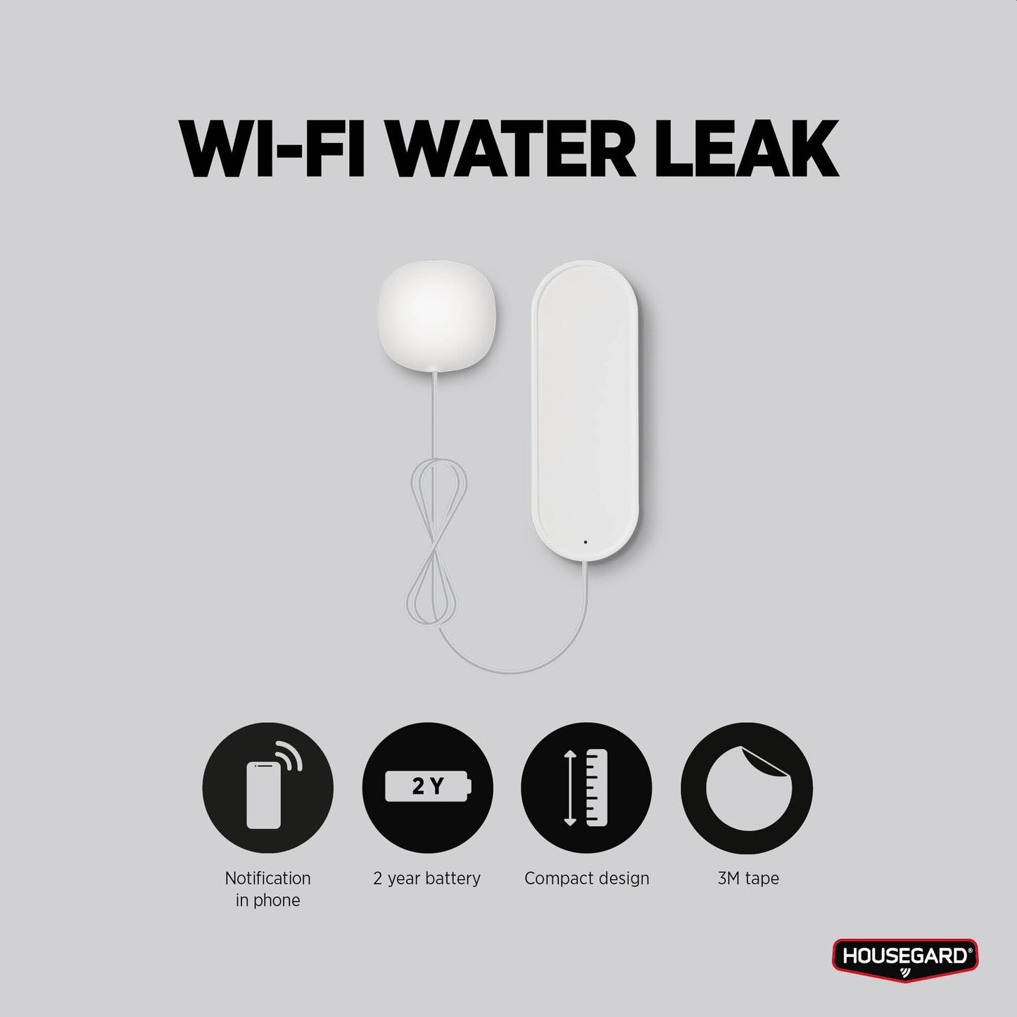 Housegard Smart Vannlekkasjevarsler - WA-202 - WiFi