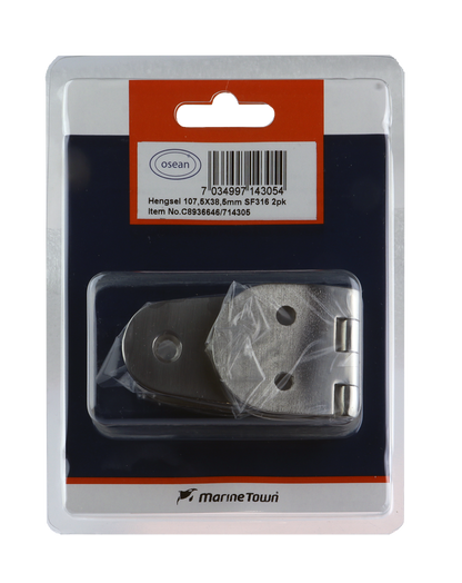 Osean Hengsel - 2pk - Syrefast - 107,5x38,5 mm