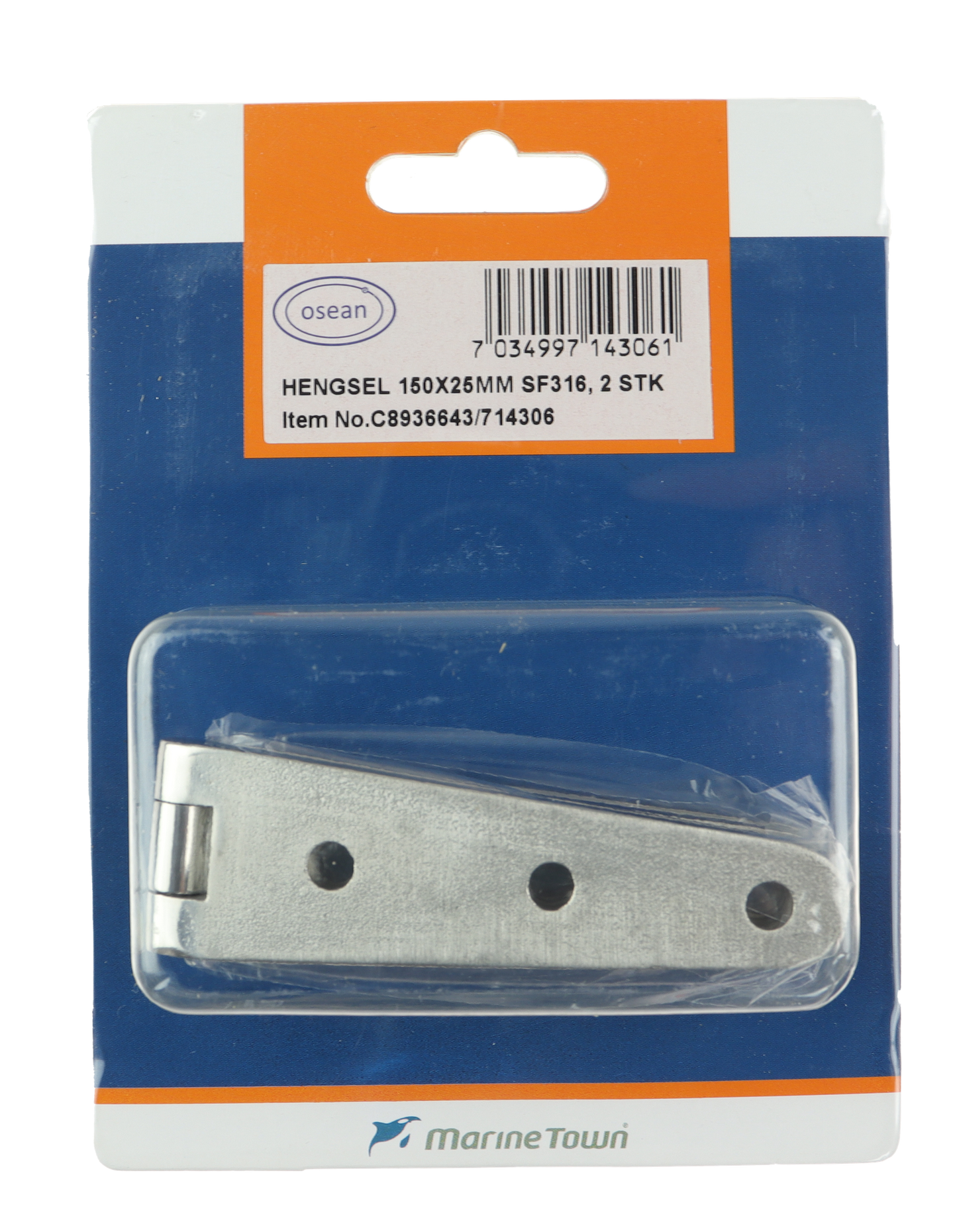 Osean Hengsel - 2pk - Syrefast - 150x25 mm