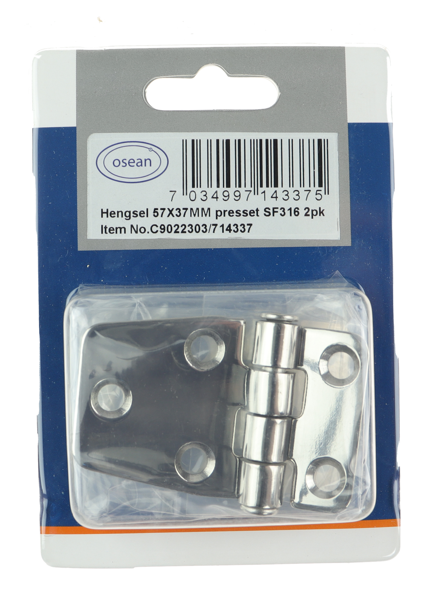 Osean Hengsel - 2pk - Syrefast - Presset - 57x37 mm