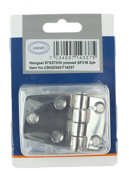 Osean Hengsel - 2pk - Syrefast - Presset - 57x37 mm