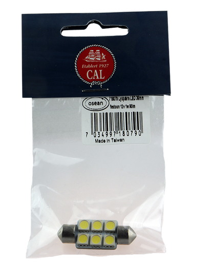 LED Lyspære for Lanterne - SMD 5050 - 36mm 12v 1w 90lm