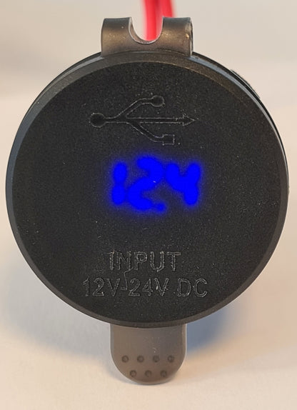 Osean USB Uttak - USB C+ PD + QC 12-24v