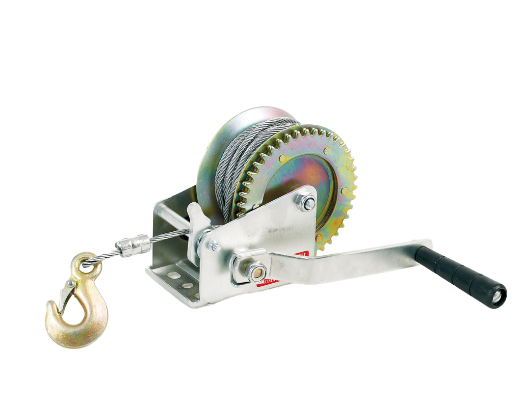 Vinsj for båttralle - Wire - 816kg - 10 m
