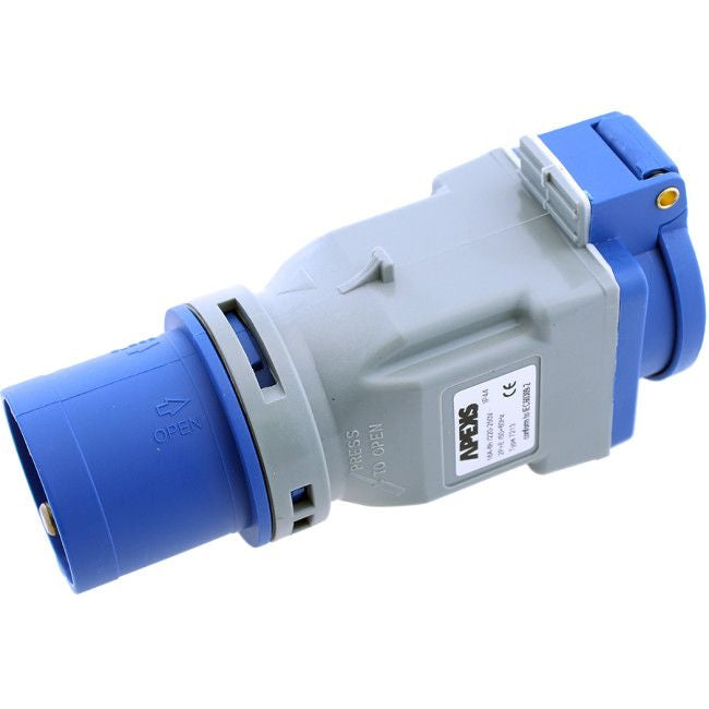 Overgang / Adapter16A - CEE han - Schuko hun