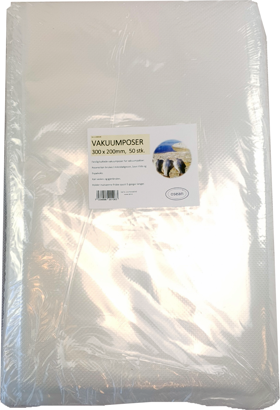 Osean Vakuumpose - 50stk - Pose - 300x200mm - 1,8 mm