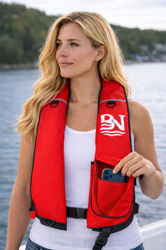 Oppblåsbar redningsvest(150N)