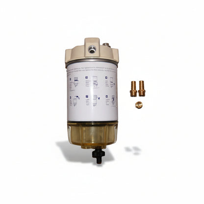 Båtutstyr Norge Vannutskillerfilter Komplett 10 micron med tappeskrue (Tilsvarer S3227)