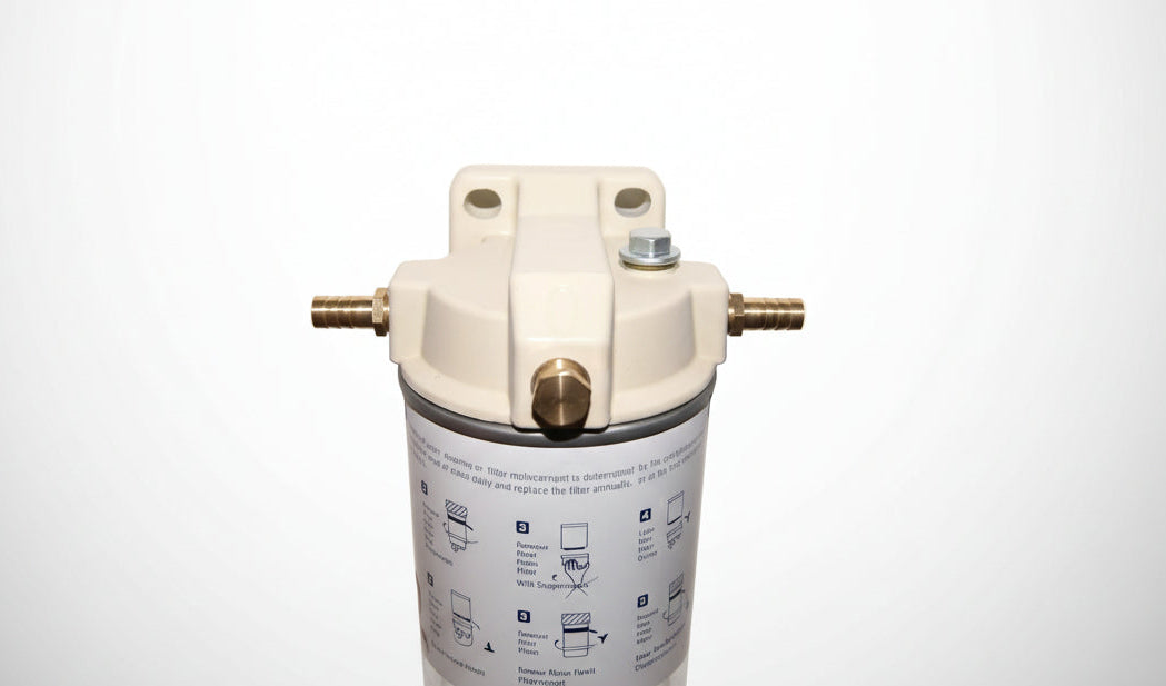 Båtutstyr Norge Vannutskillerfilter Komplett 10 micron med tappeskrue (Tilsvarer S3227) – bilde 4