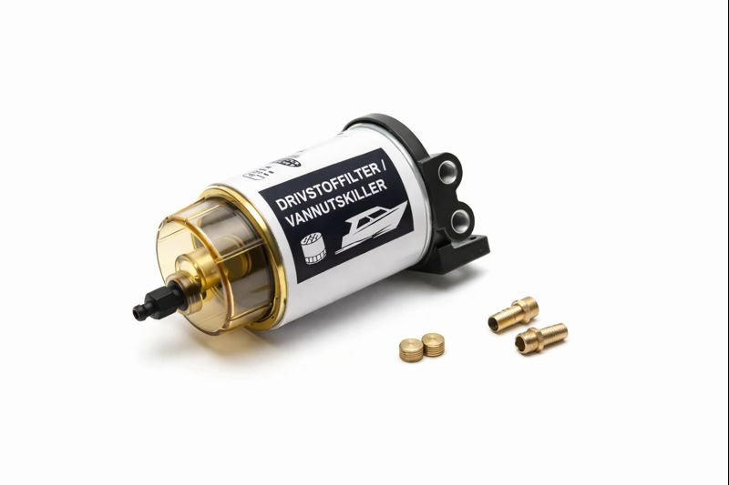 Båtutstyr Norge Vannutskillerfilter Komplett 10 micron med tappeskrue (Tilsvarer S3213)