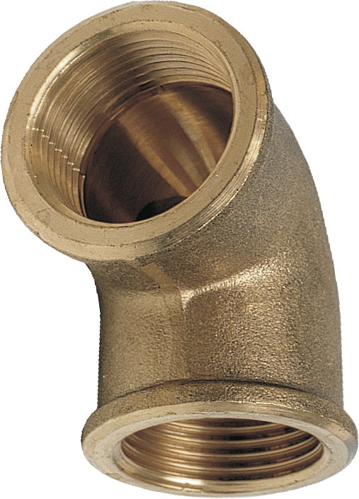1852 Bend innv./innv. 90 grader messing