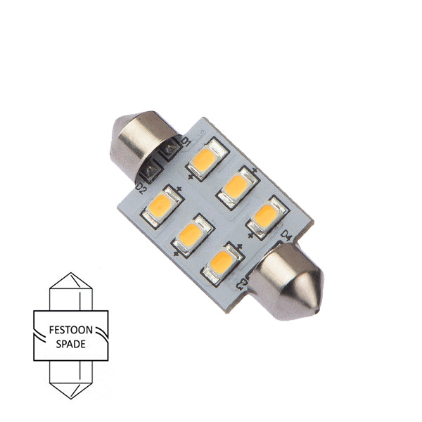 NauticLed LED pære festoon med 120° lysvinkel 35V