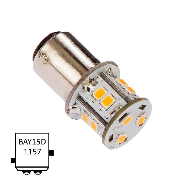 NauticLed LED lanternepære, BAY15D 35V