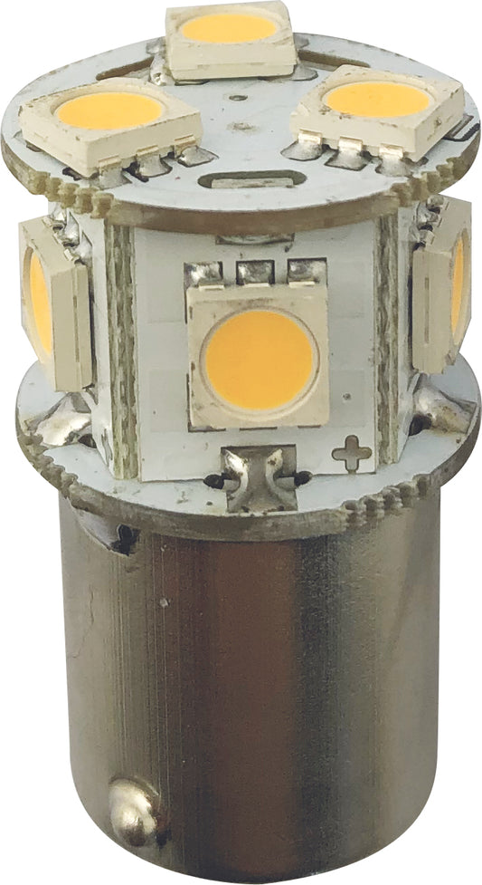 1852 LED pære BA15S u/kuppel 2-pk