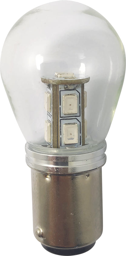 1852 LED pære BAY15D m/kuppel 2-pk