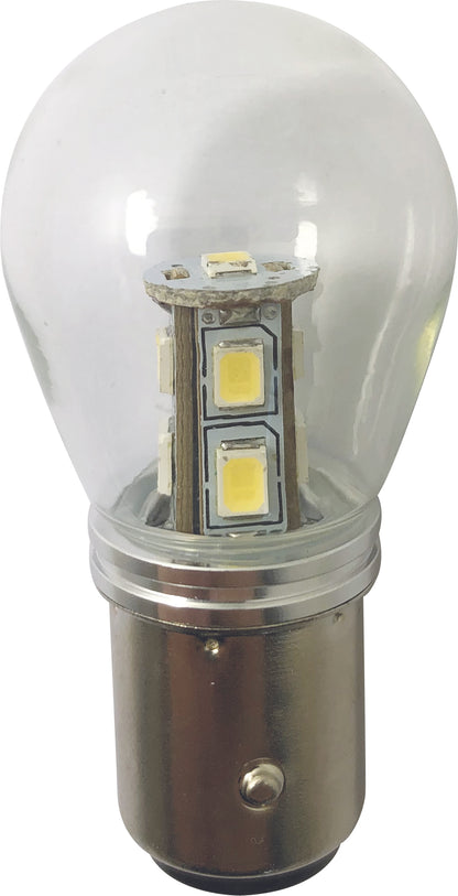 1852 LED pære BAY15D m/kuppel 2-pk 36V