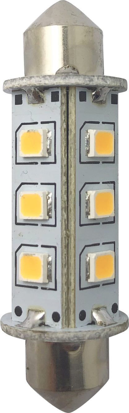 1852 LED pære omni festoon 360° varmhvit 2-pk