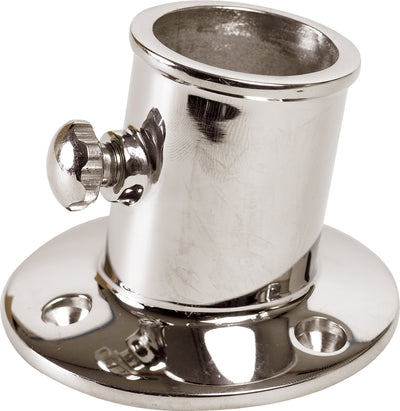 1852 Flaggholder, utenpåliggende, forkrommet