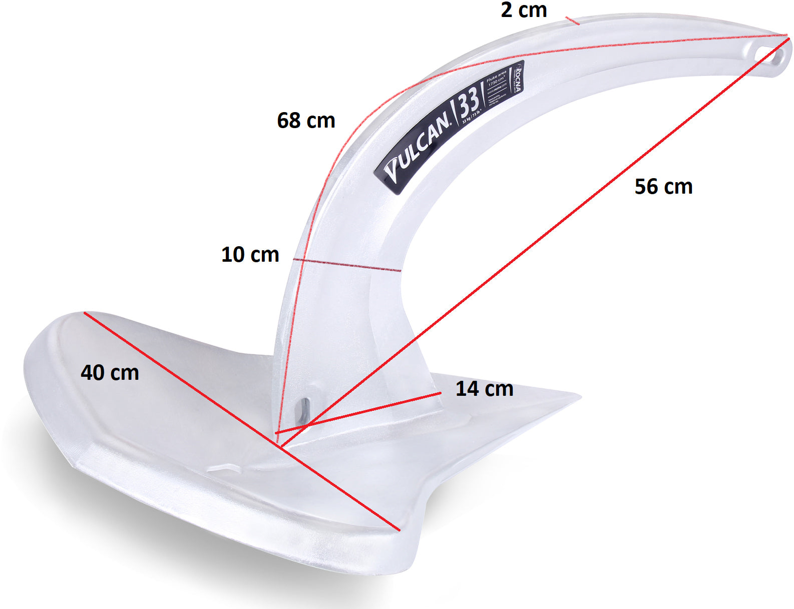 Vulcan anker galvanisert 9 kg – bilde 2