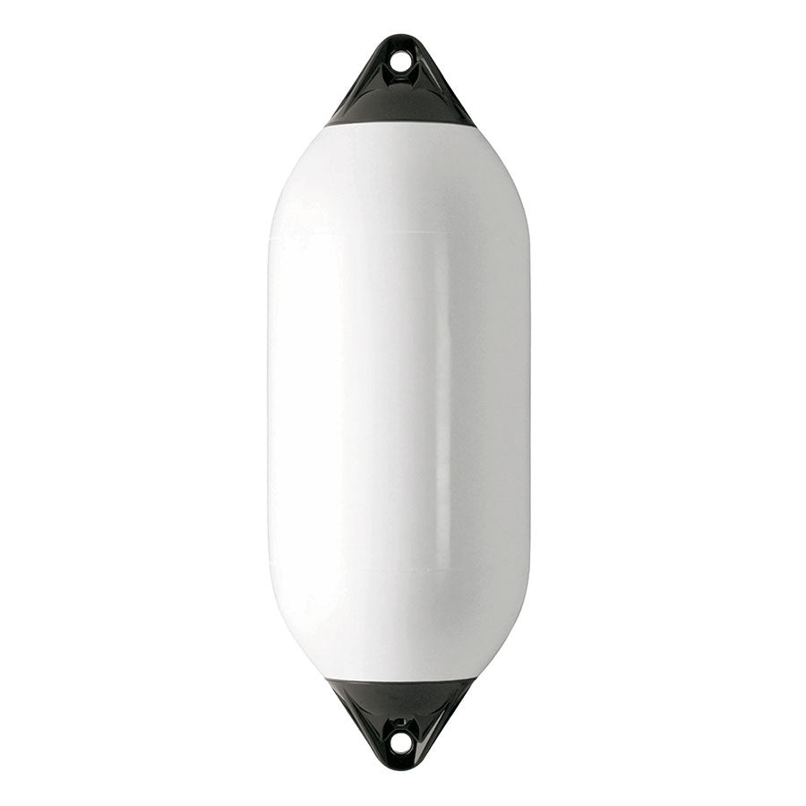 Polyform Fender F-serie hvit m/sorte ender