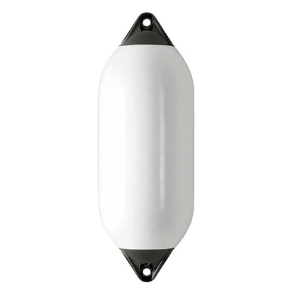 Polyform Fender F-serie hvit m/sorte ender